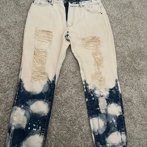 Acid washed denim